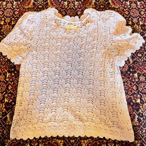 Anthropologie Light Lilac Knit Sweater